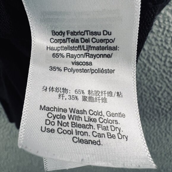 DKNY Jeans Womens Top Small Black Short Sleeve Pullover Casual Lightweight Shirt - Picture 4 of 8